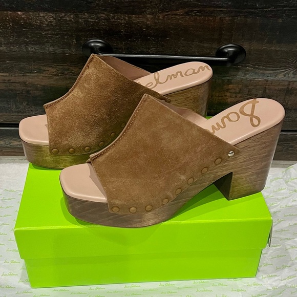New Sam Edelman JOSSELYN MULE Whiskey Suede size 10 - Picture 7 of 14
